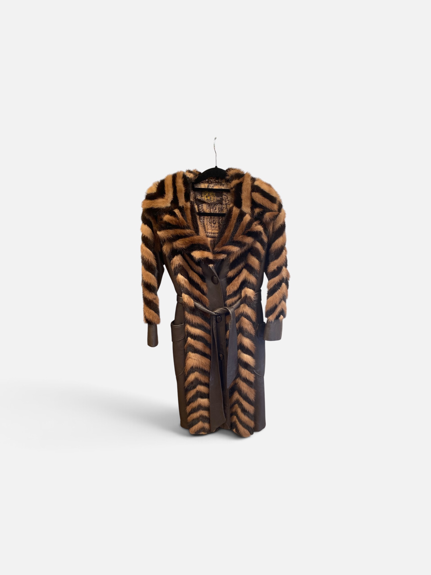 1970s Aladino Stefani Originals mink and leather coat